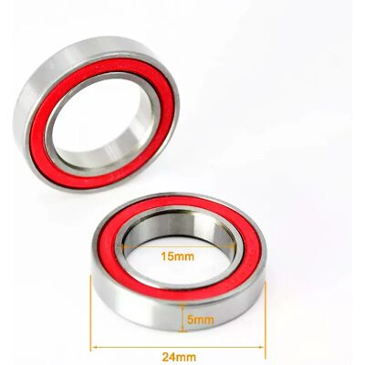 Générique 2 pièces hybride céramique 6802 15x24x5mm roulements de vélo~0021 - Publicité Générique 2 pièces hybride céramique 6802 15x24x5mm roulements de vélo~0021 - Publicité