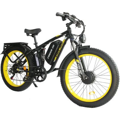 Vélo électrique FINDER V3 - double moteur 3000W pic,60V25Ah,vitesse 62km/h,autonomie 100km - Publicité Vélo électrique FINDER V3 - double moteur 3000W pic,60V25Ah,vitesse 62km/h,autonomie 100km - Publicité