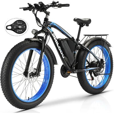 Vélo électrique Philodo H7 Pro Moteur 1000W Autonomie Maximale 80Km Bleu - Publicité Vélo électrique Philodo H7 Pro Moteur 1000W Autonomie Maximale 80Km Bleu - Publicité