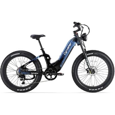 Cyrusher Trax Vélo électrique Moteur 750W 26" Bleu - Publicité Cyrusher Trax Vélo électrique Moteur 750W 26" Bleu - Publicité