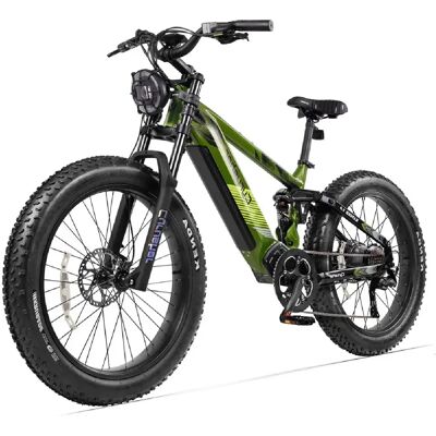 Vélo électrique Cyrusher Ranger 26" 750W Motor Vert - Publicité Vélo électrique Cyrusher Ranger 26" 750W Motor Vert - Publicité