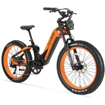 Vélo électrique Cyrusher Trax Moteur 750W Orange - Publicité Vélo électrique Cyrusher Trax Moteur 750W Orange - Publicité