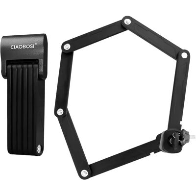 Avizar Antivol Pliant en Acier 76cm pour Vélo Moto Noir - Publicité Avizar Antivol Pliant en Acier 76cm pour Vélo Moto Noir - Publicité