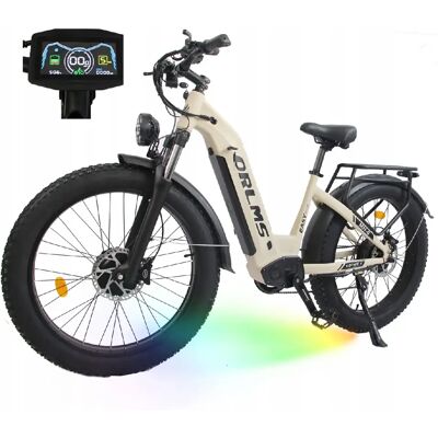 Vélo Électrique Tout-Terrain ORLMS Double Moteur 3000W Batterie 52V 23Ah Autonomie100km - Publicité Vélo Électrique Tout-Terrain ORLMS Double Moteur 3000W Batterie 52V 23Ah Autonomie100km - Publicité