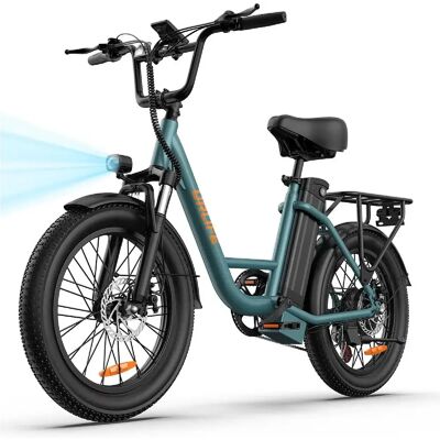 Vélo électrique Urlife E20 adulte, moteur 1000W, batterie 48V 13Ah, pneus tout-terrain 20x3 - Publicité Vélo électrique Urlife E20 adulte, moteur 1000W, batterie 48V 13Ah, pneus tout-terrain 20x3 - Publicité