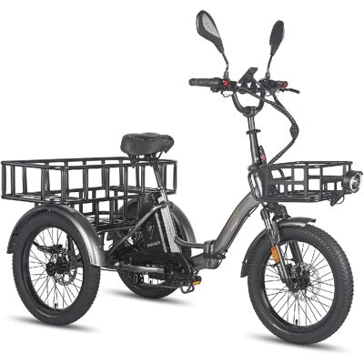 Fafrees F20 Mate Vélo électrique 20" Pneu Moteur 500W 7 Vitesses Gris - Publicité Fafrees F20 Mate Vélo électrique 20" Pneu Moteur 500W 7 Vitesses Gris - Publicité