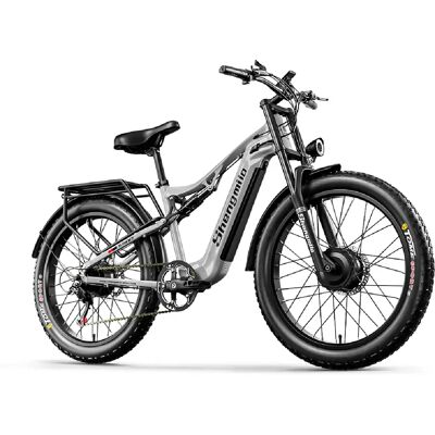 Vélo électrique adulte Shengmilo S600, 2 moteurs 2000W, batterie amovible 48V17.5AH - Publicité Vélo électrique adulte Shengmilo S600, 2 moteurs 2000W, batterie amovible 48V17.5AH - Publicité