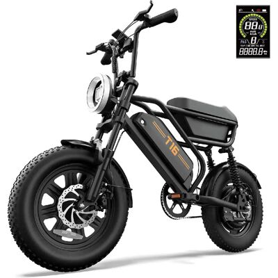 Vélo électrique tout-terrain URLIFE T16 adulte, moteur 1000W, batterie 48V 13Ah - Publicité Vélo électrique tout-terrain URLIFE T16 adulte, moteur 1000W, batterie 48V 13Ah - Publicité