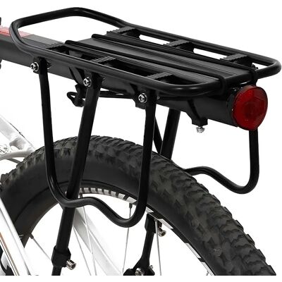 Avizar Porte-bagages Arrière pour Vélo en Aluminium Charge Maximale 50kg Noir - Publicité Avizar Porte-bagages Arrière pour Vélo en Aluminium Charge Maximale 50kg Noir - Publicité