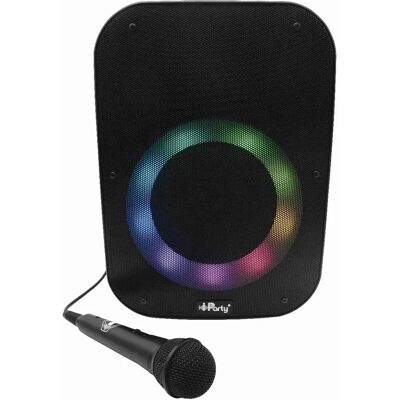 Lexibook Enceinte Bluetooth iParty avec micro et effets lumineux multicolores - Publicité Lexibook Enceinte Bluetooth iParty avec micro et effets lumineux multicolores - Publicité