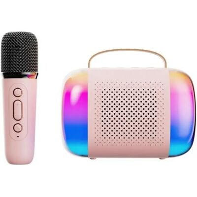 Yonis Microphone karaoké Bluetooth - Rose - Publicité Yonis Microphone karaoké Bluetooth - Rose - Publicité