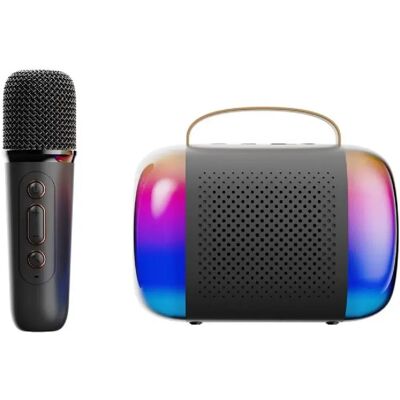Yonis Microphone Bluetooth karaoké - Noir - Publicité Yonis Microphone Bluetooth karaoké - Noir - Publicité