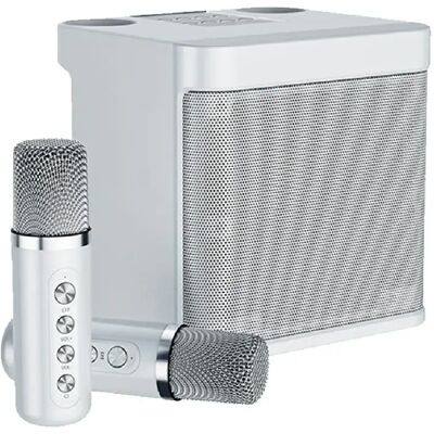 Yonis Microphone Bluetooth karaoké - Argent - Publicité Yonis Microphone Bluetooth karaoké - Argent - Publicité
