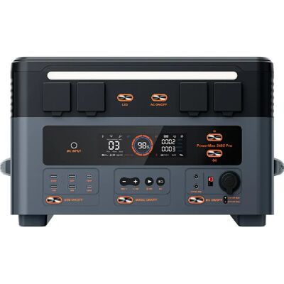 Blackview Oscal PowerMax 2400 Pro - Générateur Portable 2400W, 2016Wh, 3500 Cycles LiFePO4, Charge 1,2h, Application Intelligente - Publicité Blackview Oscal PowerMax 2400 Pro - Générateur Portable 2400W, 2016Wh, 3500 Cycles LiFePO4, Charge 1,2h, Application Intelligente - Publicité