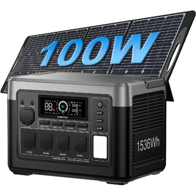 Station énergétique OUKITEL P1500E Plus 1800W 1536Wh panneau solaire 100W - Publicité Station énergétique OUKITEL P1500E Plus 1800W 1536Wh panneau solaire 100W - Publicité