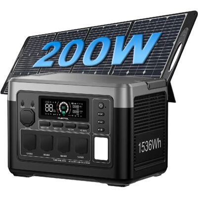Station énergétique OUKITEL P1500E Plus 1800W 1536Wh panneau solaire 200W - Publicité Station énergétique OUKITEL P1500E Plus 1800W 1536Wh panneau solaire 200W - Publicité
