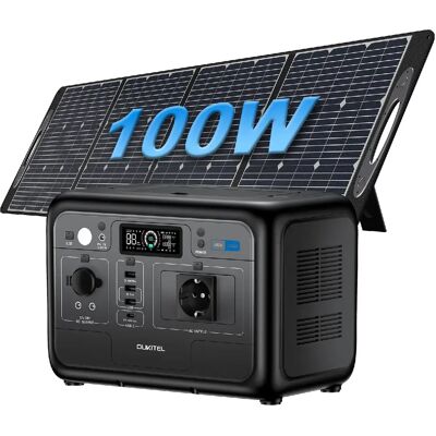 Station énergétique portable OUKITEL P800E 800W 512Wh panneau solaire 100W - Publicité Station énergétique portable OUKITEL P800E 800W 512Wh panneau solaire 100W - Publicité