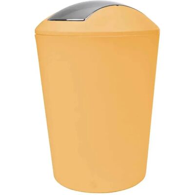 BRICOLINE - Douceur d'Intérieur, Poubelle Flic Flac 5,6 L Ocre Plastique - Publicité BRICOLINE - Douceur d'Intérieur, Poubelle Flic Flac 5,6 L Ocre Plastique - Publicité