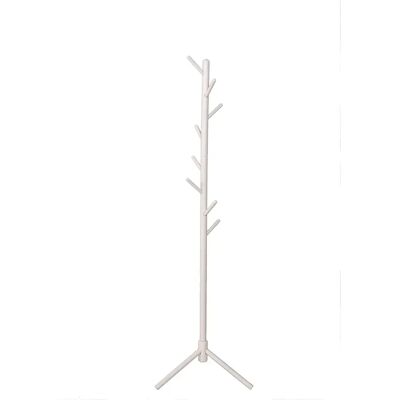 Pegane Porte-manteau à 8 crochets en bois coloris Blanc - Hauteur 172 x Largeur 48 cm - Publicité Pegane Porte-manteau à 8 crochets en bois coloris Blanc - Hauteur 172 x Largeur 48 cm - Publicité