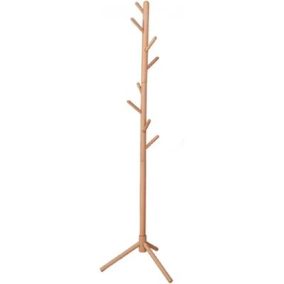 Pegane Porte-manteau Portant à vêtements à 8 crochets en bois coloris naturel - Hauteur 172 x Largeur 48 cm - Publicité Pegane Porte-manteau Portant à vêtements à 8 crochets en bois coloris naturel - Hauteur 172 x Largeur 48 cm - Publicité