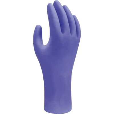 Gants jetables en nitrile Showa - Bleu cobalt - M - Contact alimentaire - Publicité Gants jetables en nitrile Showa - Bleu cobalt - M - Contact alimentaire - Publicité