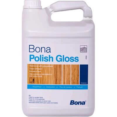 Bona - Polish Gloss 5l - Entretien - Revêtement - Polissage de sol - Publicité Bona - Polish Gloss 5l - Entretien - Revêtement - Polissage de sol - Publicité