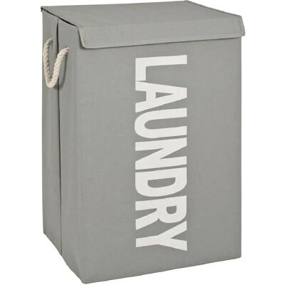 Pegane Panier à linge en tissu - Gris - Publicité Pegane Panier à linge en tissu - Gris - Publicité