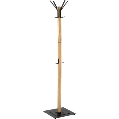 Pegane Porte-manteau bois - Noir - Publicité Pegane Porte-manteau bois - Noir - Publicité