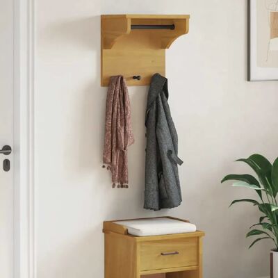 VIDAXL Appendiabiti Da Parete Sandnes 43x30x42 Cm In Legno Di Pino - Publicité VIDAXL Appendiabiti Da Parete Sandnes 43x30x42 Cm In Legno Di Pino - Publicité