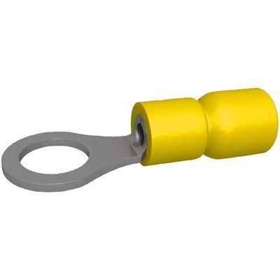 Bizline Cosses rondes isolées - Ø4 mm - Jaune - Publicité Bizline Cosses rondes isolées - Ø4 mm - Jaune - Publicité