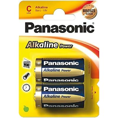 Panasonic Pile alcaline C - Bleu - Publicité Panasonic Pile alcaline C - Bleu - Publicité