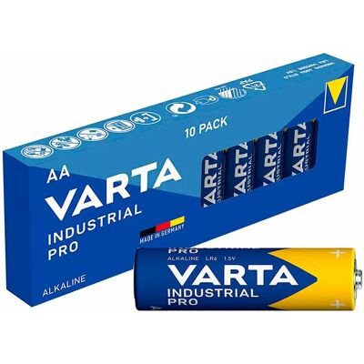Varta Piles AA Industrielles - Pack de 10 - Batterie - Publicité Varta Piles AA Industrielles - Pack de 10 - Batterie - Publicité