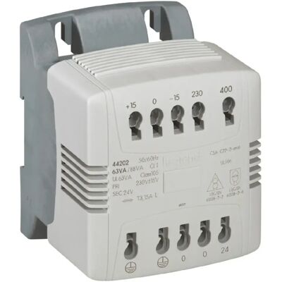 Legrand Transformateur monophasé 230V vers 24V 400VA - Publicité Legrand Transformateur monophasé 230V vers 24V 400VA - Publicité