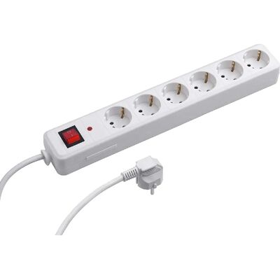 MEISTER Multiprise 1,4 m blanche - Power Strip - Publicité MEISTER Multiprise 1,4 m blanche - Power Strip - Publicité