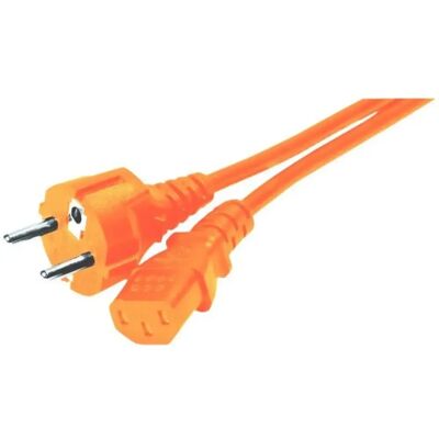 Câble d'alimentation orange - C13 femelle - 1,8 m - Câble électrique Allemagne - Publicité Câble d'alimentation orange - C13 femelle - 1,8 m - Câble électrique Allemagne - Publicité