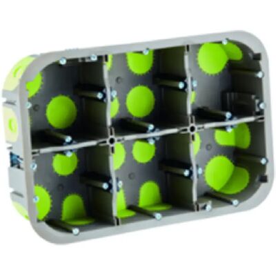 Bizline Boîte cloison sèche encastrée - 2 x 6 modules - Publicité Bizline Boîte cloison sèche encastrée - 2 x 6 modules - Publicité