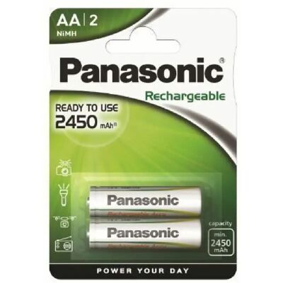 Panasonic HHR3XXE/2BC - Rechargeable - Publicité Panasonic HHR3XXE/2BC - Rechargeable - Publicité