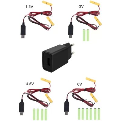 Générique Adaptateur d'alimentation pour piles AAA 1 à 4 - Publicité Générique Adaptateur d'alimentation pour piles AAA 1 à 4 - Publicité