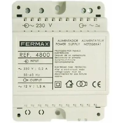 Fermax Din4 - Alimentation 12 VAC - Publicité Fermax Din4 - Alimentation 12 VAC - Publicité