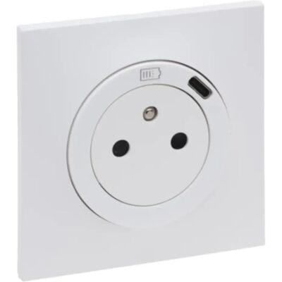 Prise de courant avec chargeur USB-C 16A Blanc - Neptune - Legrand - Publicité Prise de courant avec chargeur USB-C 16A Blanc - Neptune - Legrand - Publicité