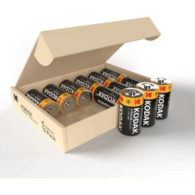 Kodak Xtralife Piles C-LR14 Alcaline 1,5V – Pack de 12 - Publicité Kodak Xtralife Piles C-LR14 Alcaline 1,5V – Pack de 12 - Publicité