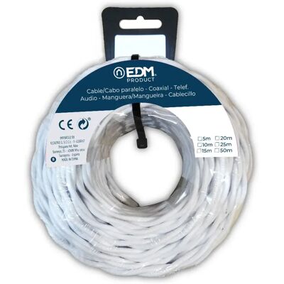 Edm câble textile torsadé 2x1 mm - Publicité Edm câble textile torsadé 2x1 mm - Publicité