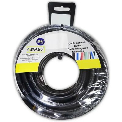 Câble Flexible Noir EDM - 25m 1,5mm - Publicité Câble Flexible Noir EDM - 25m 1,5mm - Publicité