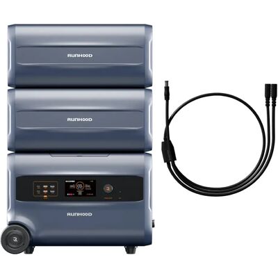 Runhood kit de secours modulaire F2400 + 2 B2400 pour batteries solaires - Publicité Runhood kit de secours modulaire F2400 + 2 B2400 pour batteries solaires - Publicité