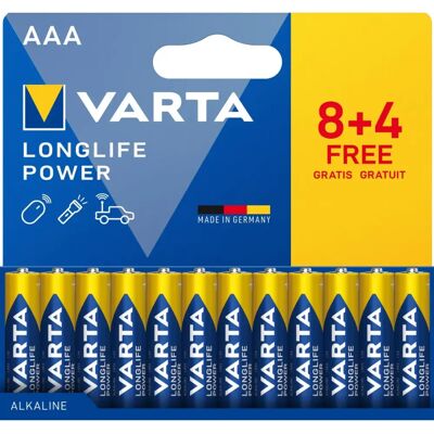 Varta 04903 121 772 Pile AAA pour usage domestique - Alcaline - Publicité Varta 04903 121 772 Pile AAA pour usage domestique - Alcaline - Publicité