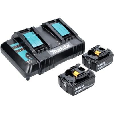 Makita Power Source Kit 18 V avec 2x BL 1860 B batterie 6,0 Ah ( 197422-4 ) + DC 18 SH chargeur double ( 199687-4 ) - Publicité Makita Power Source Kit 18 V avec 2x BL 1860 B batterie 6,0 Ah ( 197422-4 ) + DC 18 SH chargeur double ( 199687-4 ) - Publicité