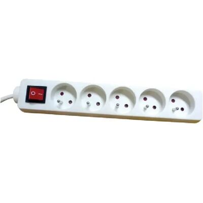 ELECTRALINE 3G1 1.5M Câble Blanc - Extension Cord - Publicité ELECTRALINE 3G1 1.5M Câble Blanc - Extension Cord - Publicité