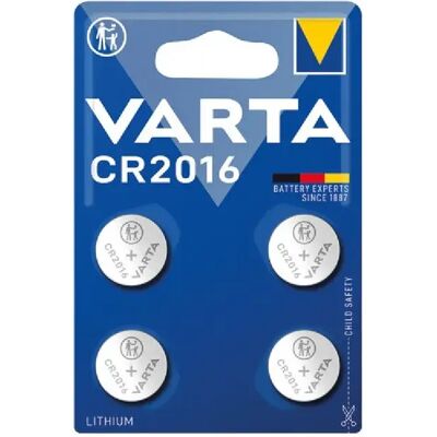 Varta CR2016 Pile au lithium - Pack de 4 - Batterie domestique - Publicité Varta CR2016 Pile au lithium - Pack de 4 - Batterie domestique - Publicité