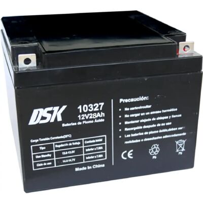 DSK - Batterie AGM plomb-acide rechargeable 12V 28Ah - Publicité DSK - Batterie AGM plomb-acide rechargeable 12V 28Ah - Publicité