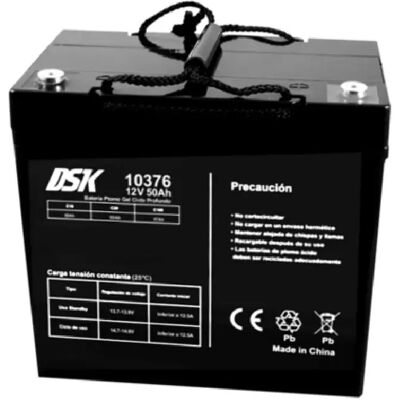 DSK - 12V 50Ah Deep Cycle VRLA Rechargeable Sealed Lead Acid - Publicité DSK - 12V 50Ah Deep Cycle VRLA Rechargeable Sealed Lead Acid - Publicité